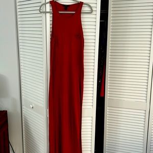 Burnt orange Forever 21 maxi dress, size medium
